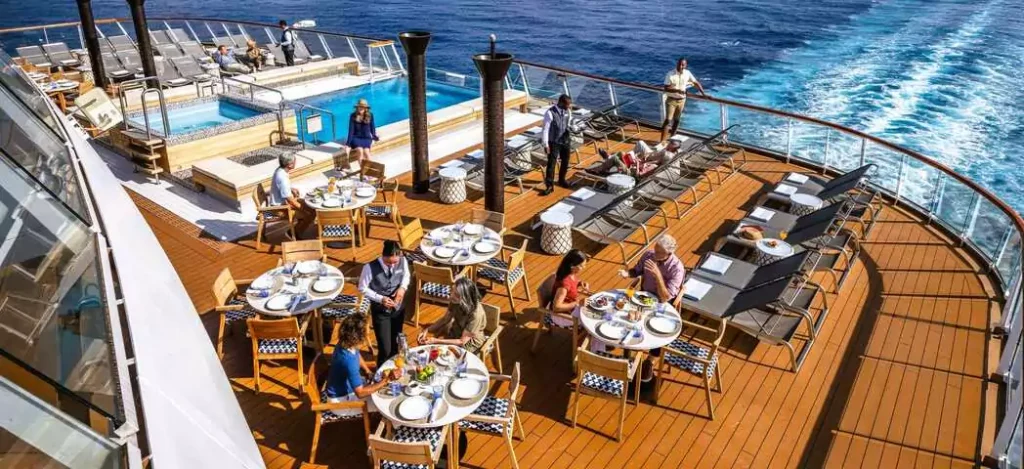 Enjoy fine dining and panoramic views aboard Viking Expeditions and Ponant ships.