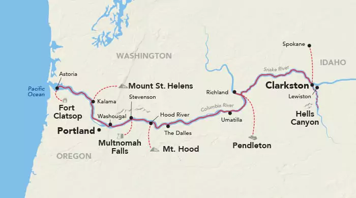 Columbia and Snake Rivers Cruise