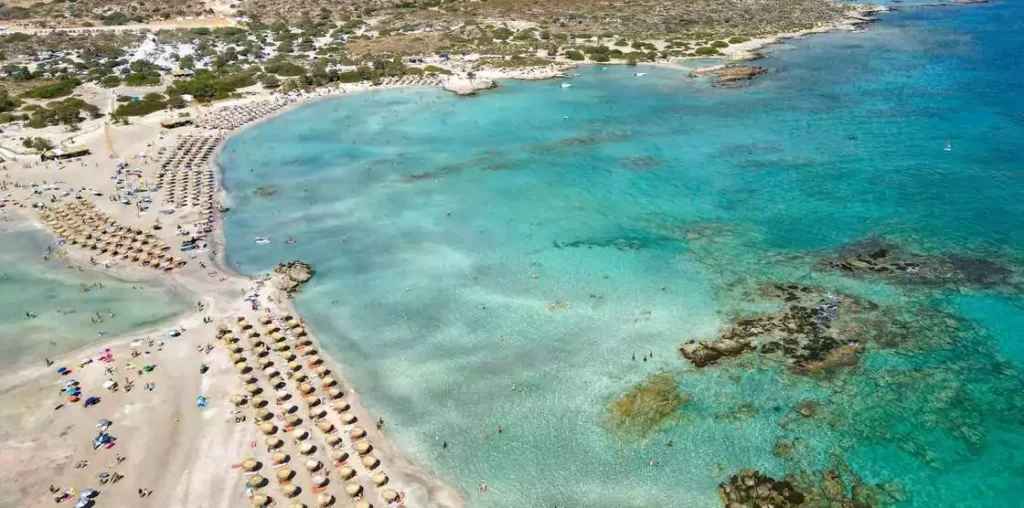 elafonisi beach crete greece
