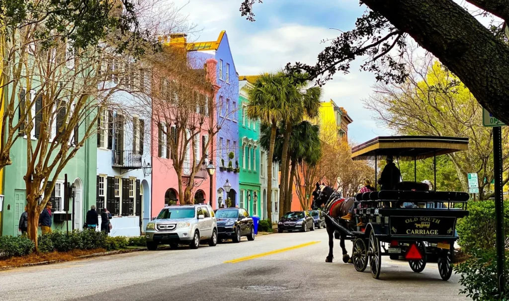 Enjoy a relaxing carriage ride, perfect for seniors exploring Charleston.