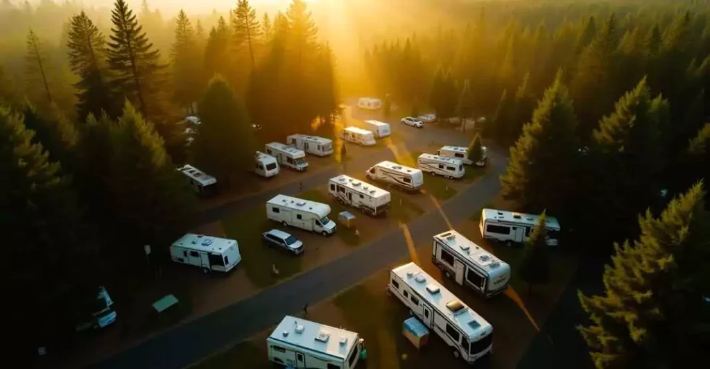 Morning light at Springwood RV Park