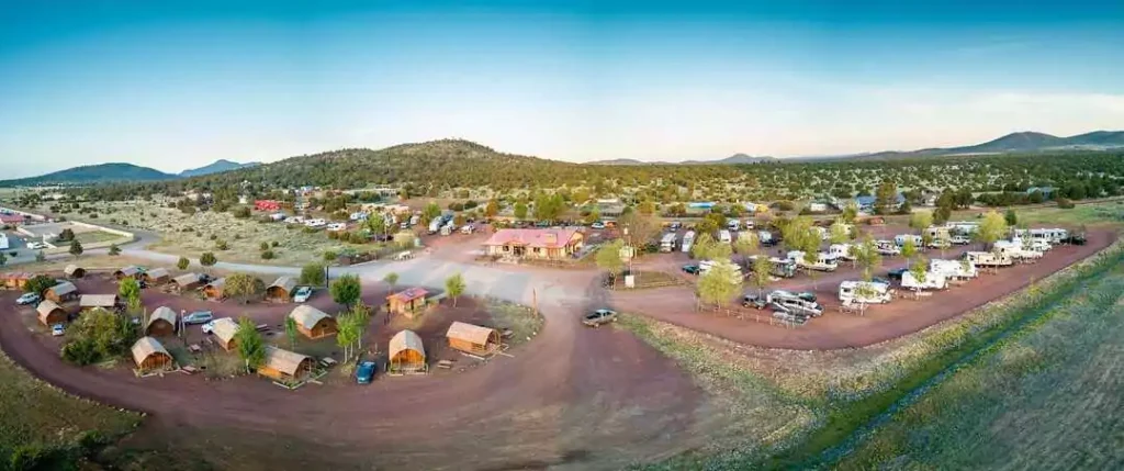 Taking in the breathtaking views of the Grand Canyon from the cozy comfort of Williams KOA