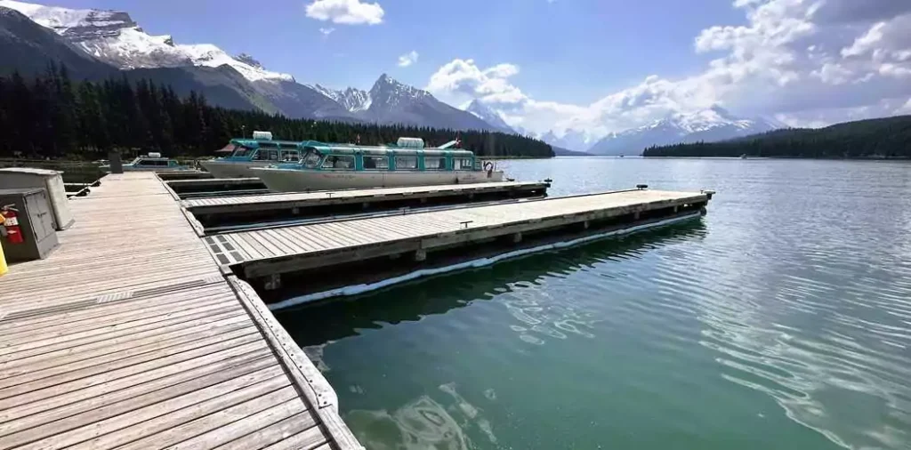 Maligne Lake in Jasper National Park-one of the most photographed spots in Canada.