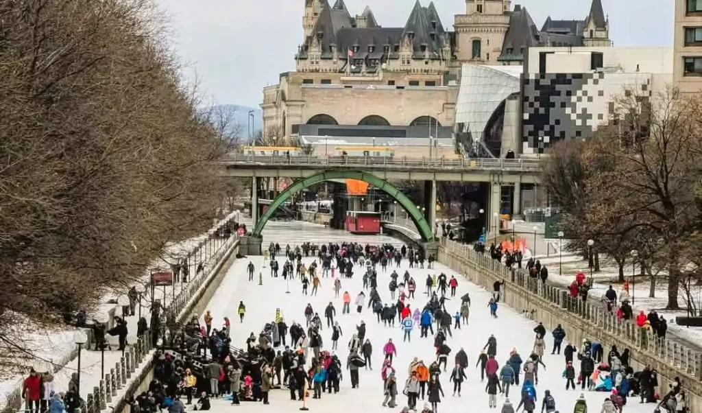Skate or stroll along the Rideau Canal — a UNESCO site and one of Canada’s most accessible winter wonders.