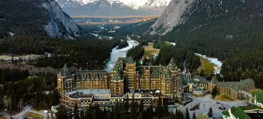 Stay in the Castle in the Rockies — the iconic Fairmont Banff Springs is a highlight of the Globus tour.