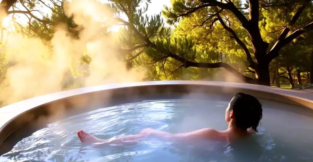 Unwind in a mineral-rich bath – nature’s therapy in Daylesford.